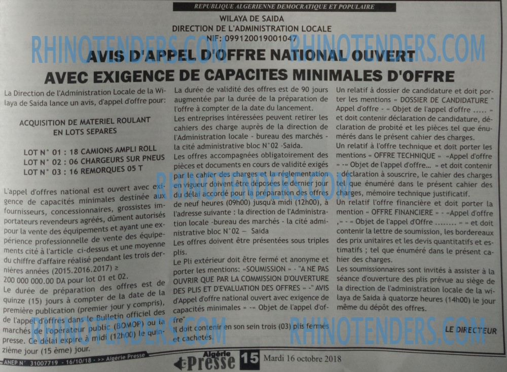 ALGERIE PRESSE