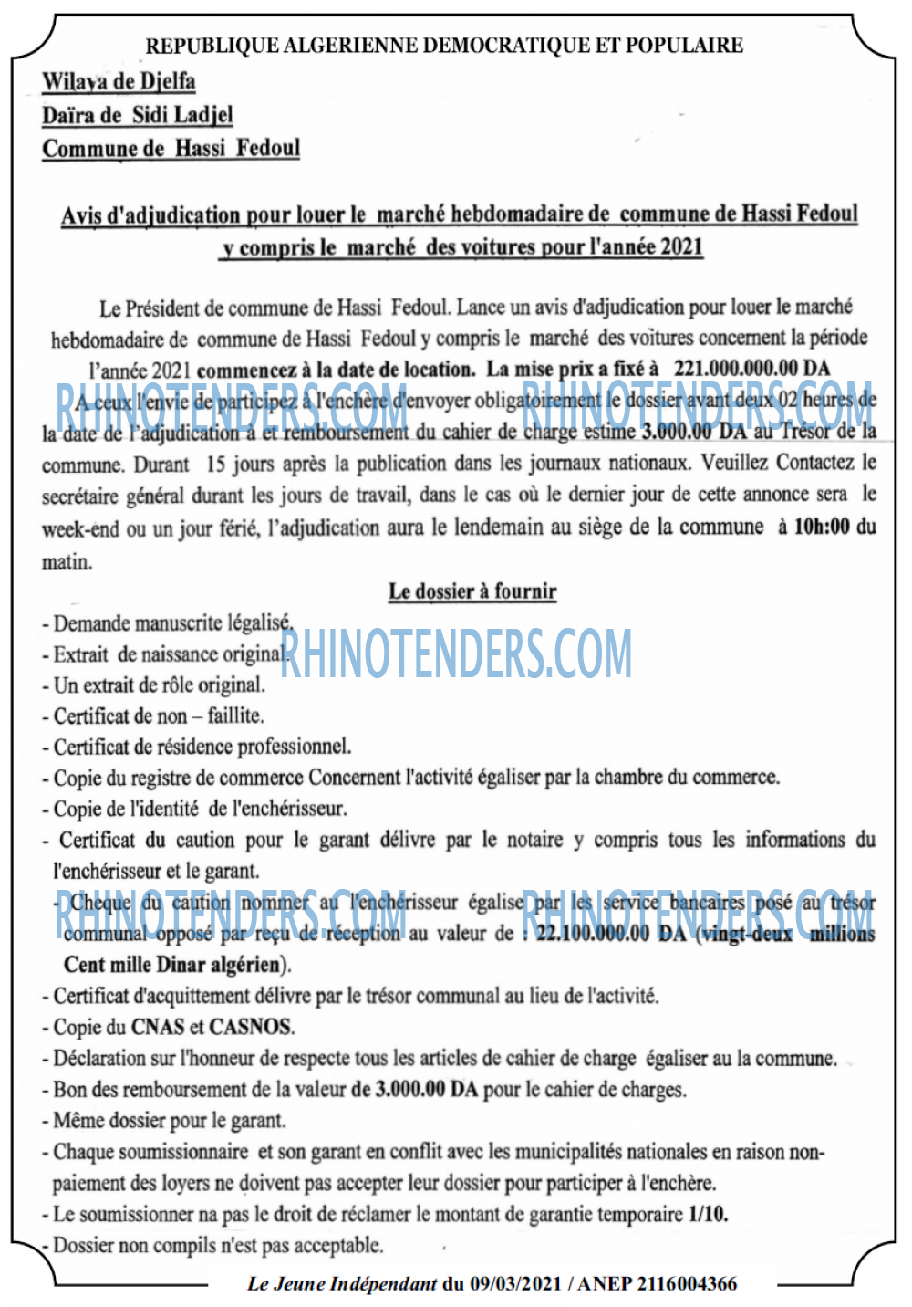 Jeune Independant