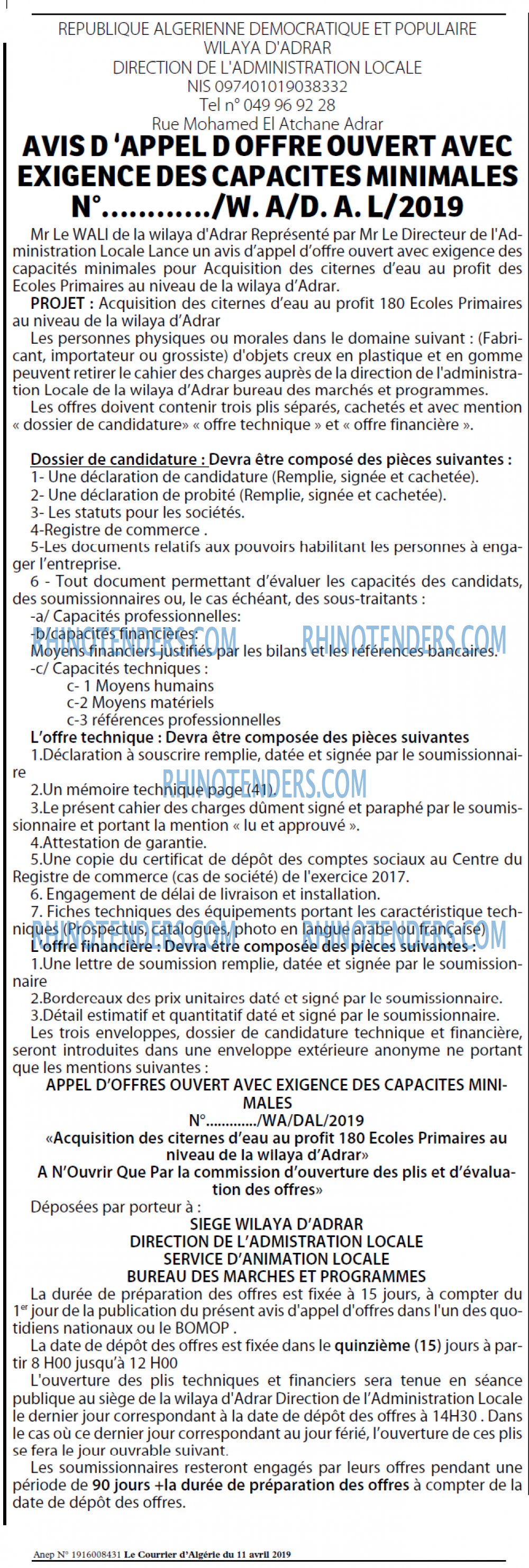 Le Courrier d'Algerie