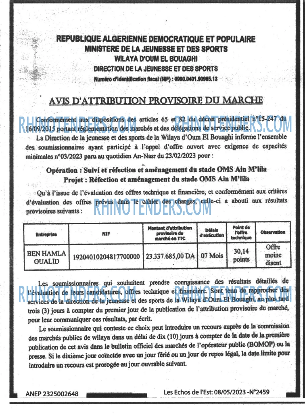 Les Echos de l'Est