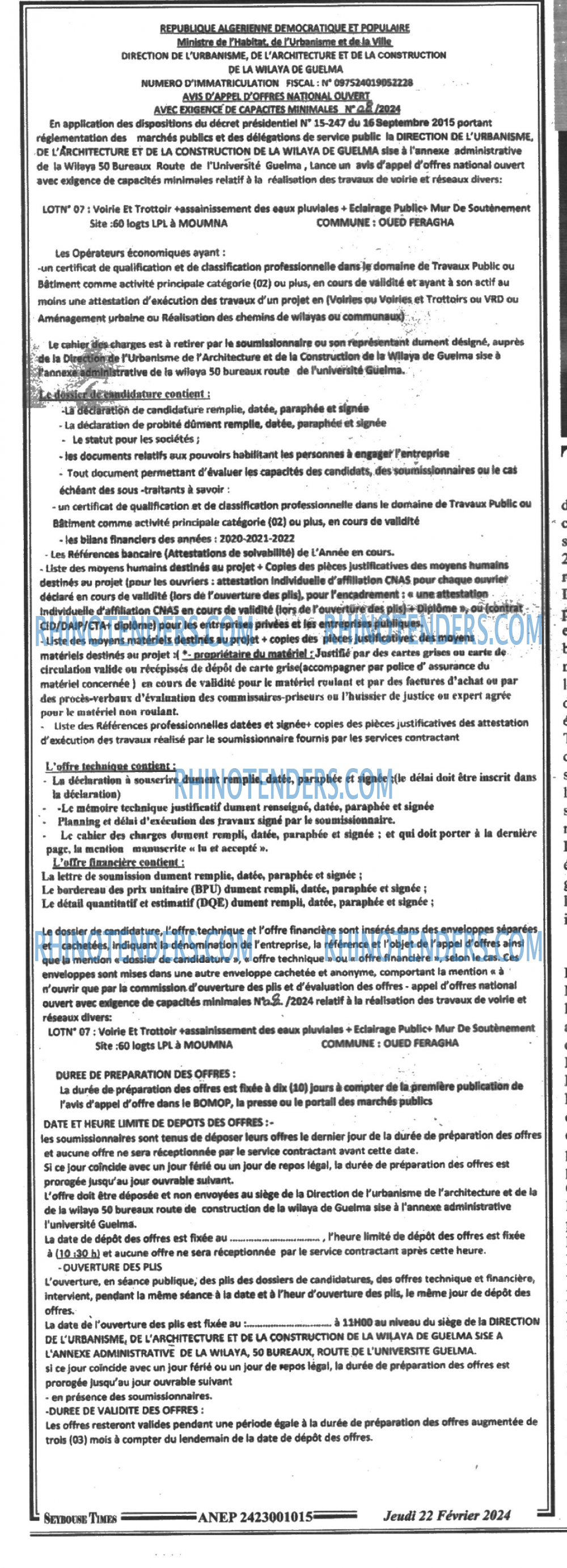 SEYBOUSSE TIMES
