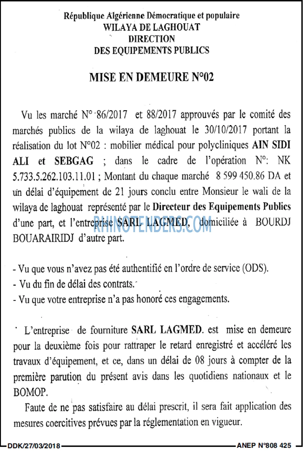 LA DEPECHE DE KABYLIE