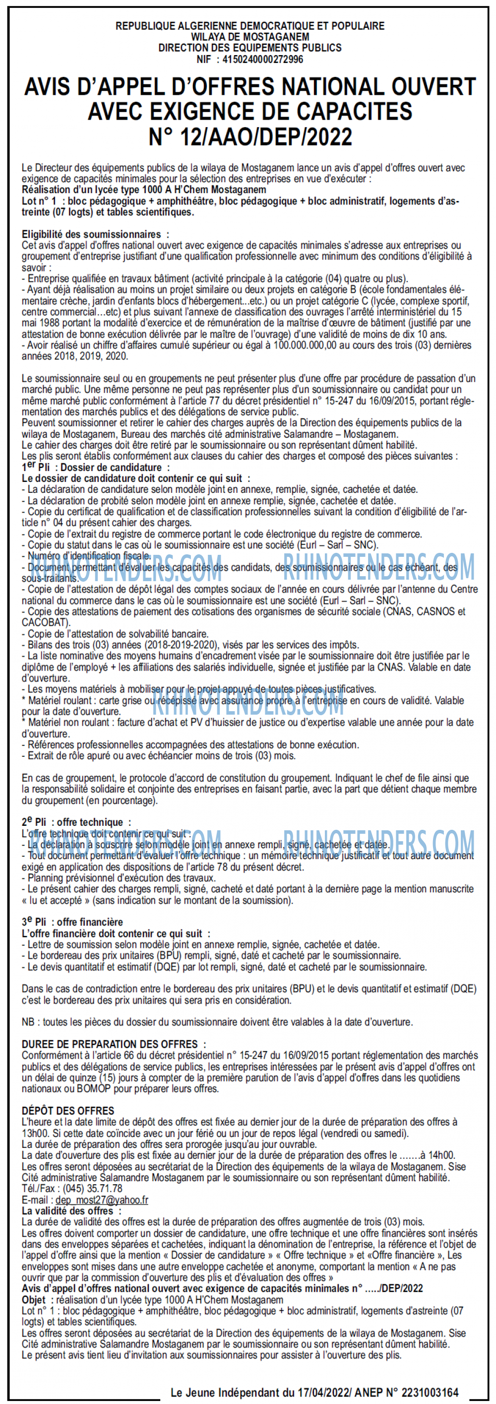 Jeune Independant