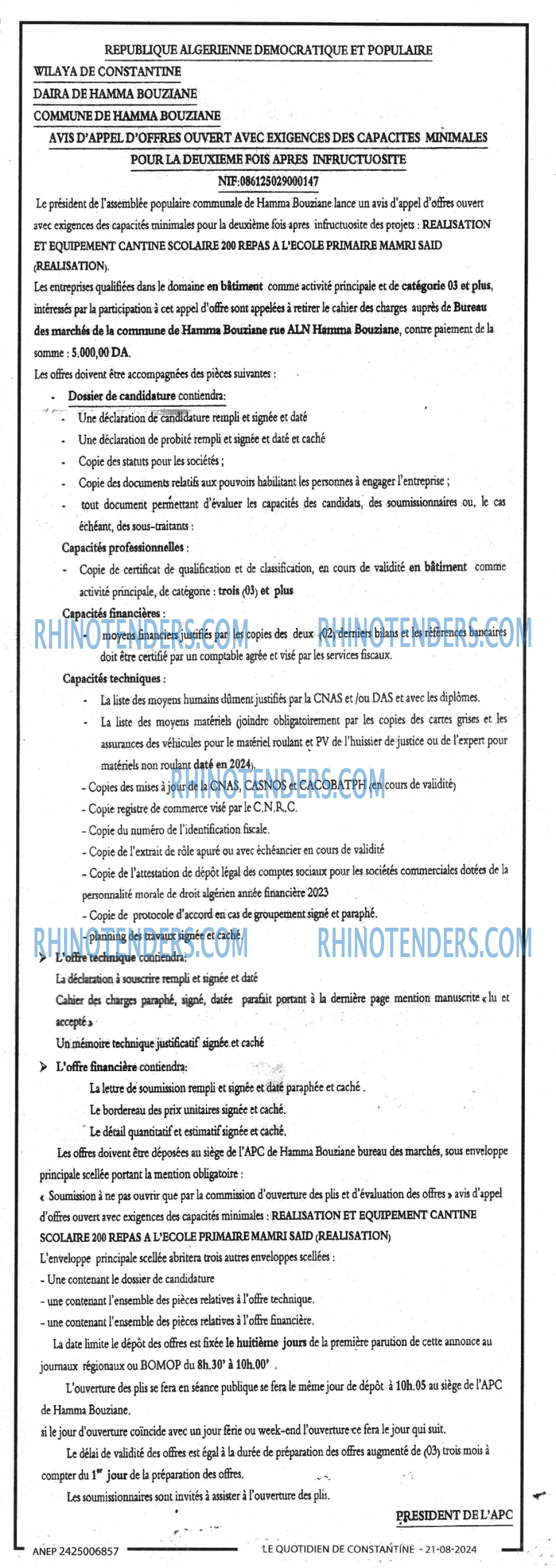 Le Quotidien d'Oran