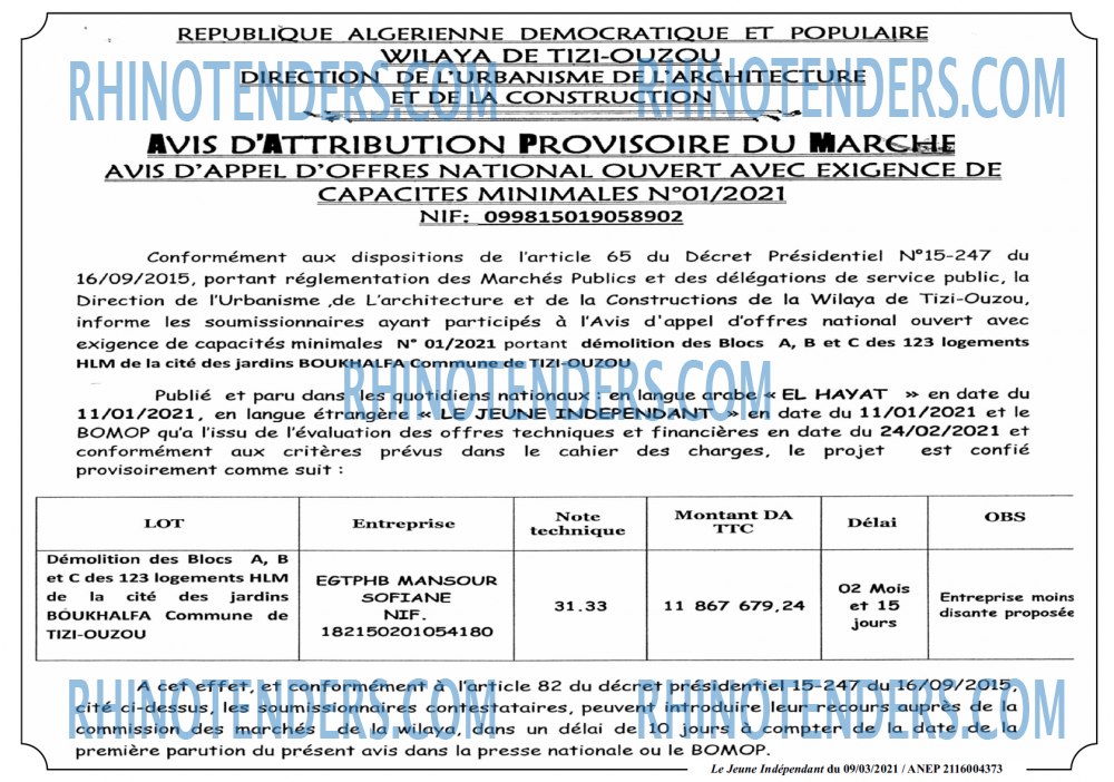 Jeune Independant