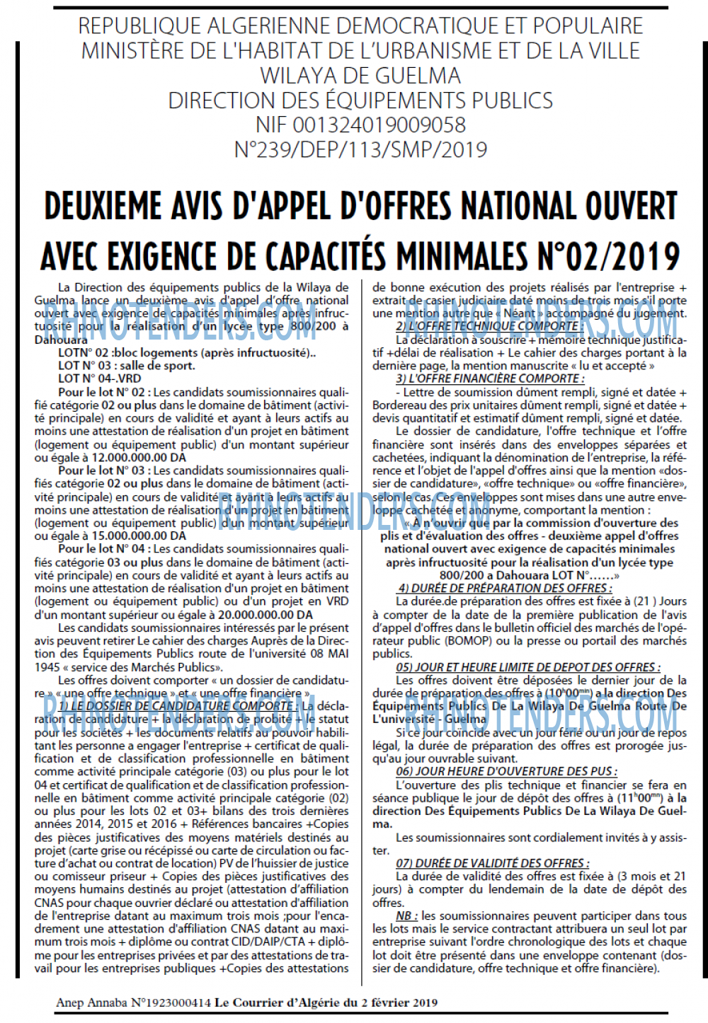 Le Courrier d'Algerie
