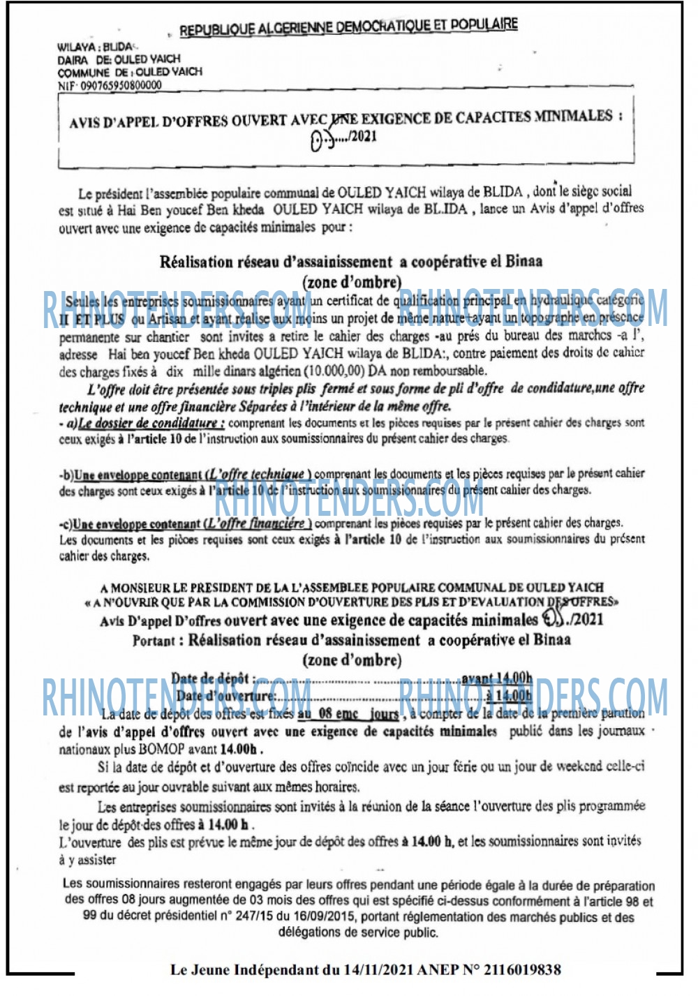 Jeune Independant