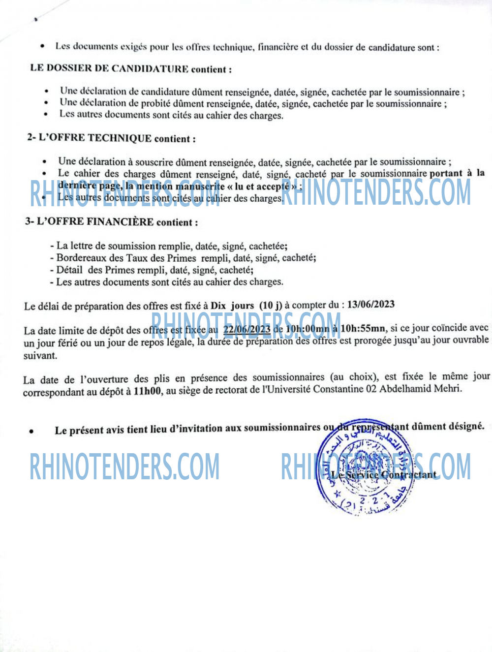 Rhinotenders