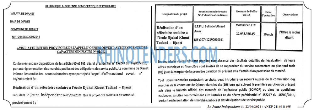 Jeune Independant