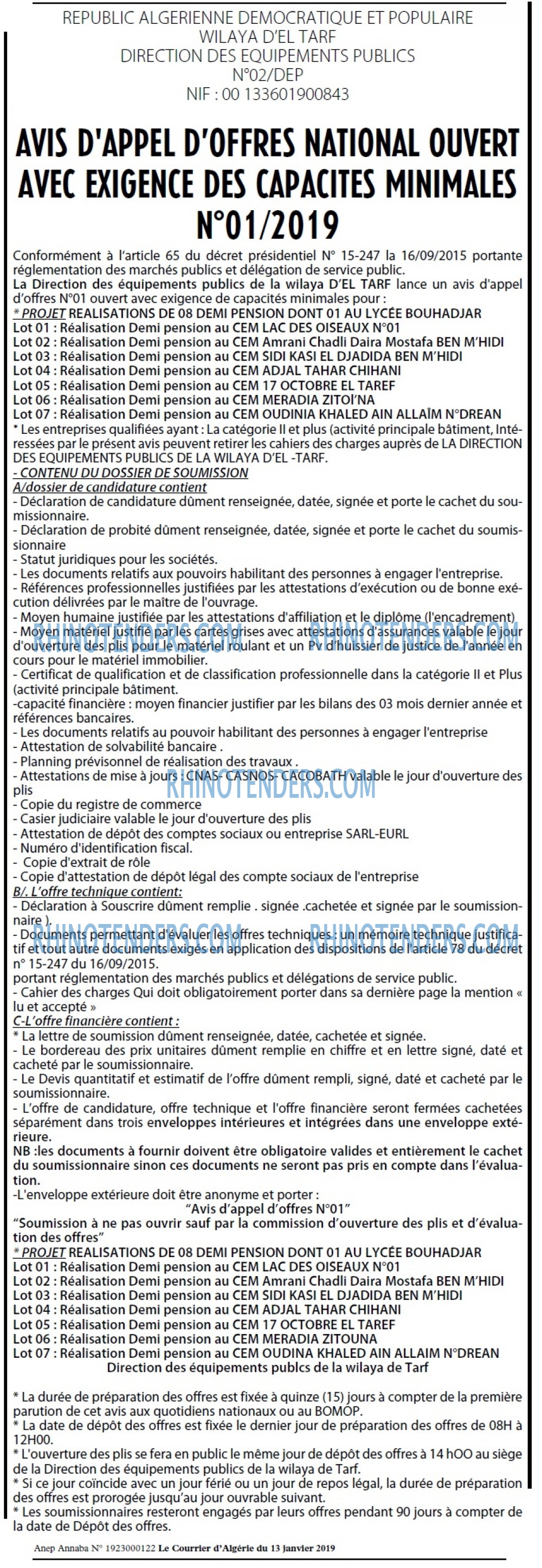 Le Courrier d'Algerie