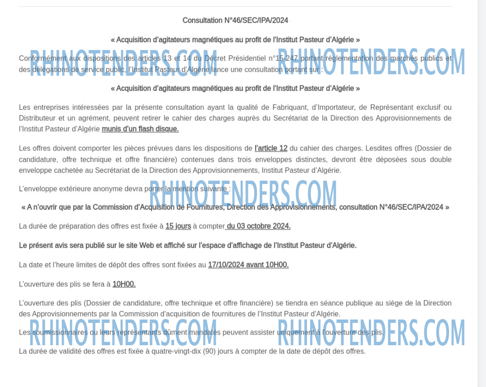 Rhinotenders
