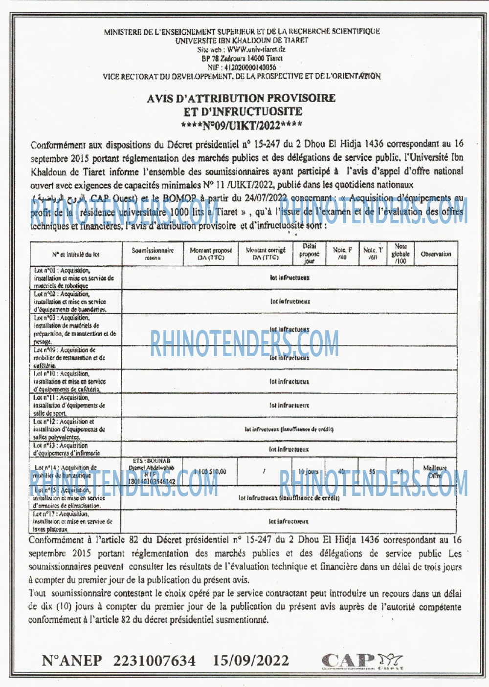 CAP OUEST