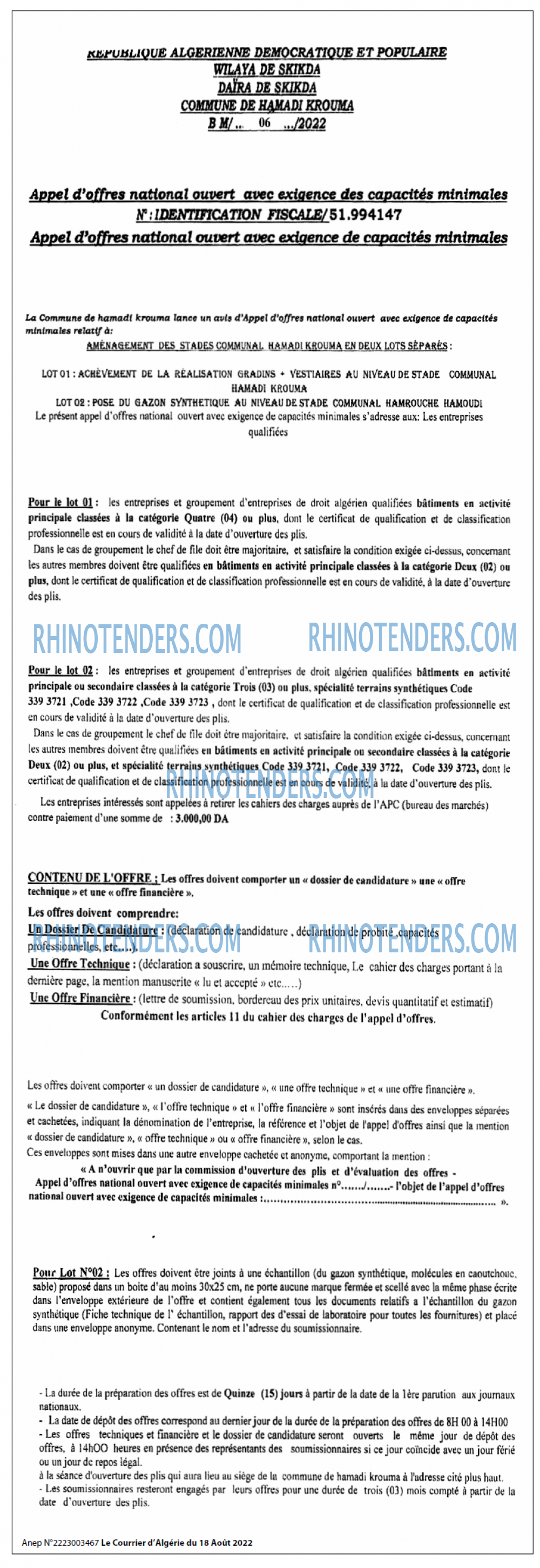 Le Courrier d'Algerie
