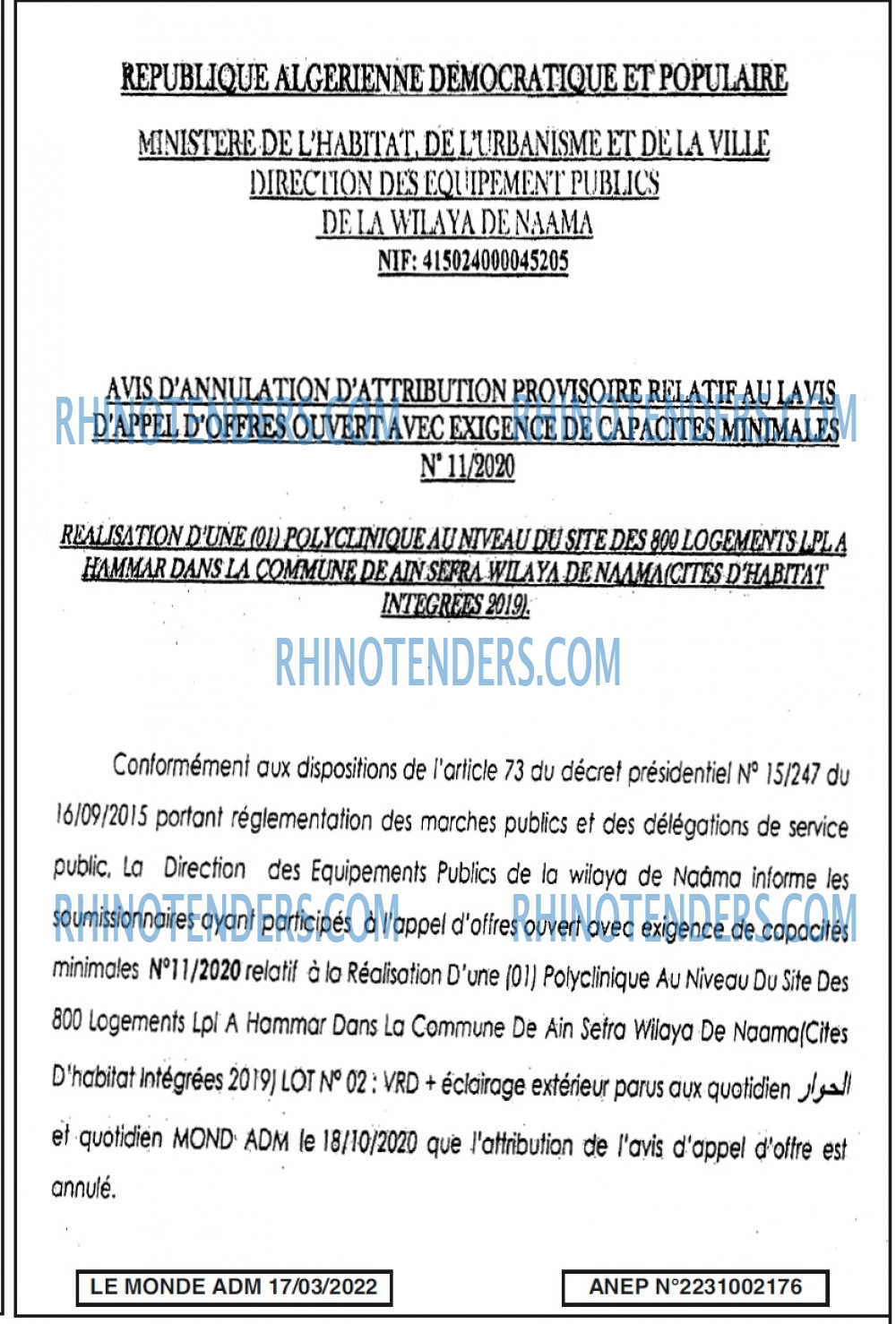 Le Monde ADM