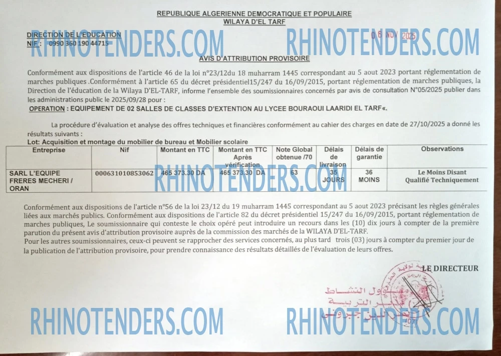 Rhinotenders