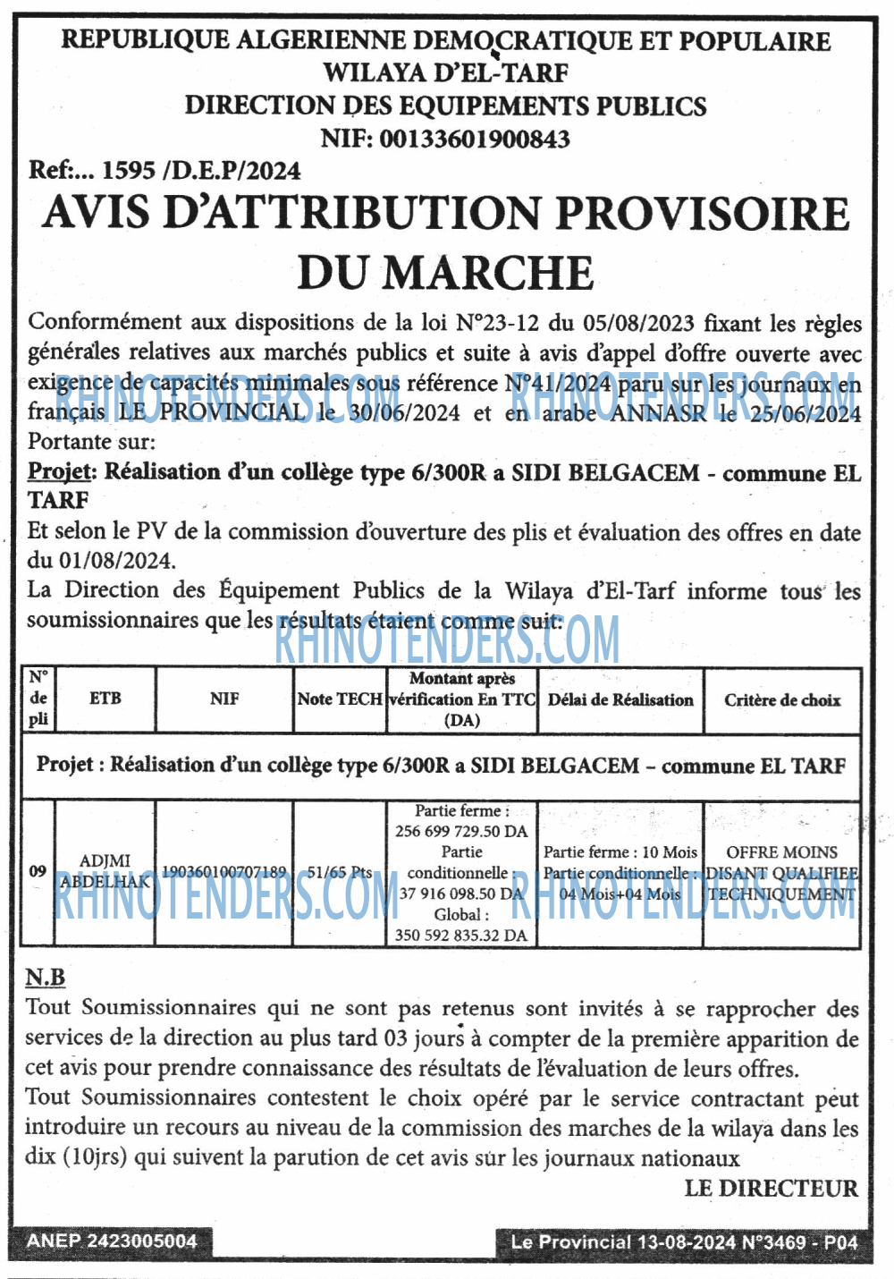 LE PROVINCIAL