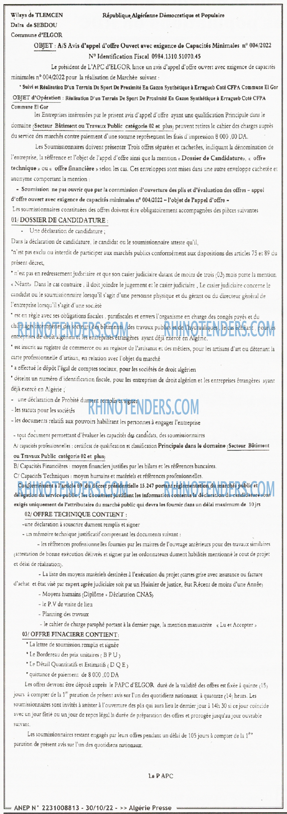 ALGERIE PRESSE
