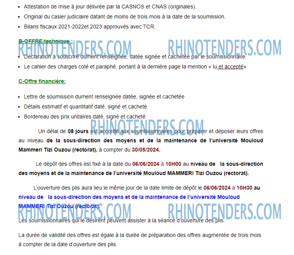 Rhinotenders