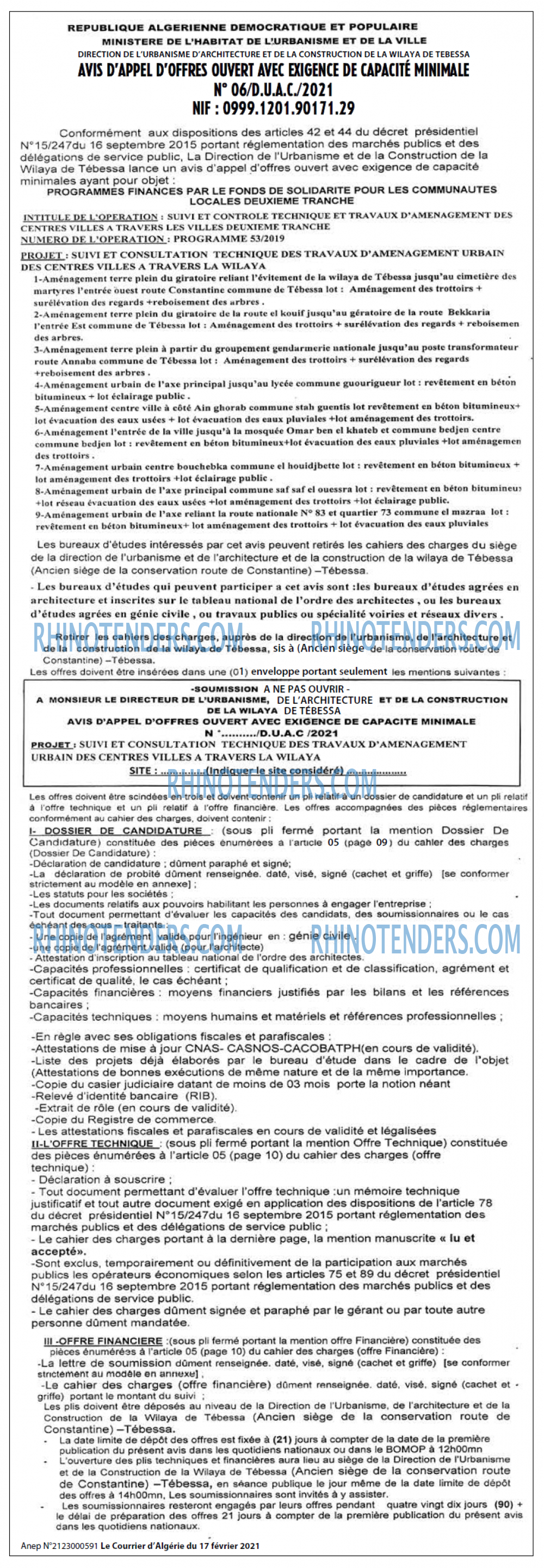 Le Courrier d'Algerie
