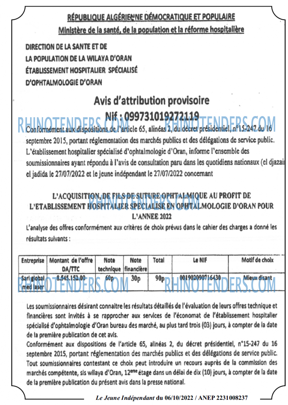 Jeune Independant