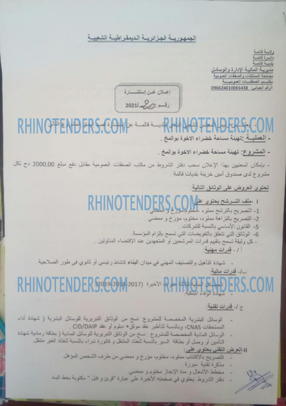 Rhinotenders