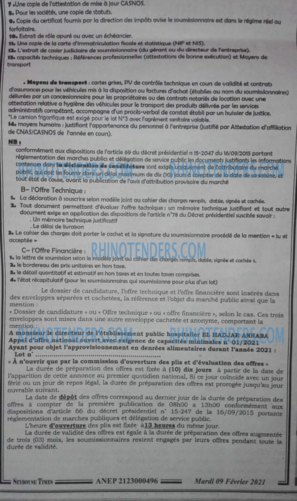 SEYBOUSSE TIMES