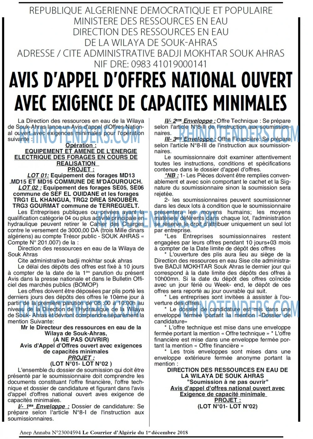 Le Courrier d'Algerie