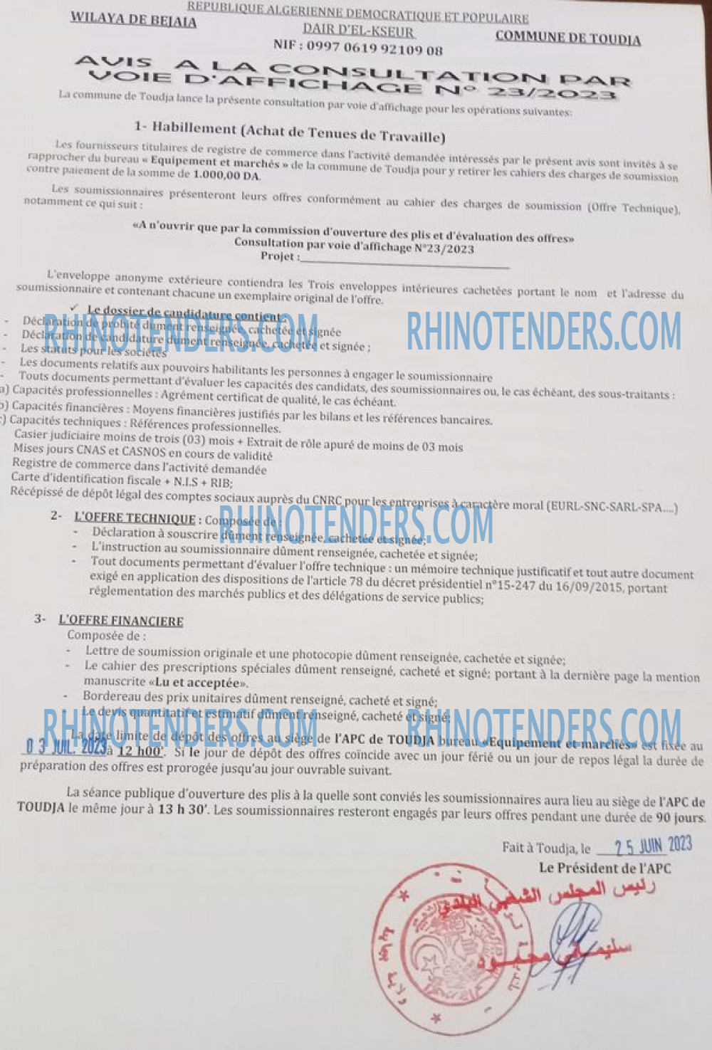 Rhinotenders