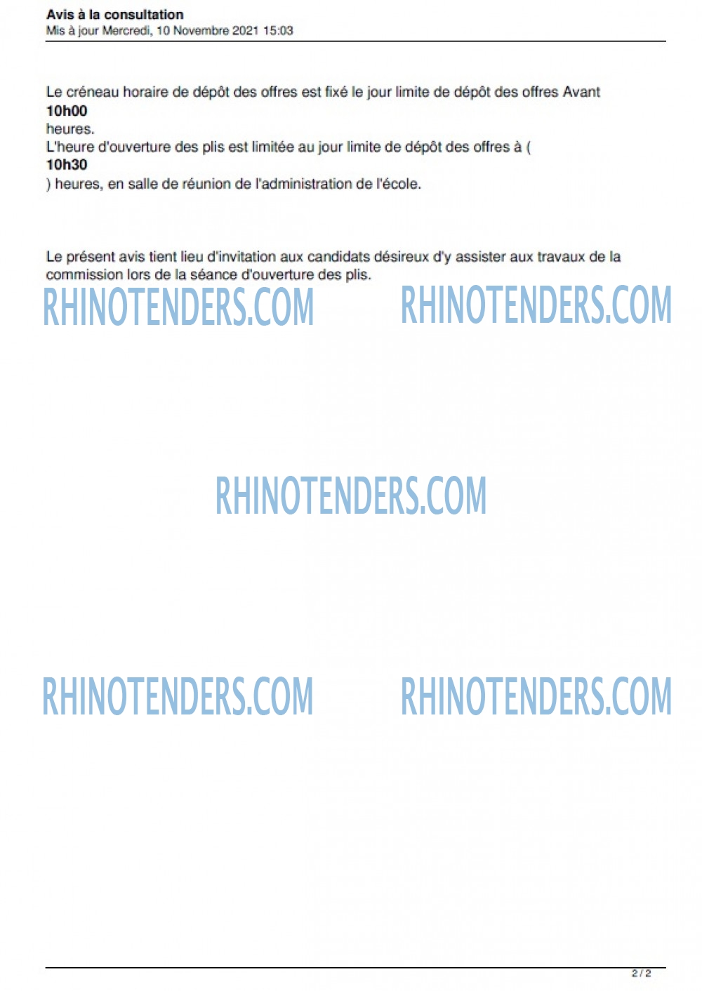 Rhinotenders