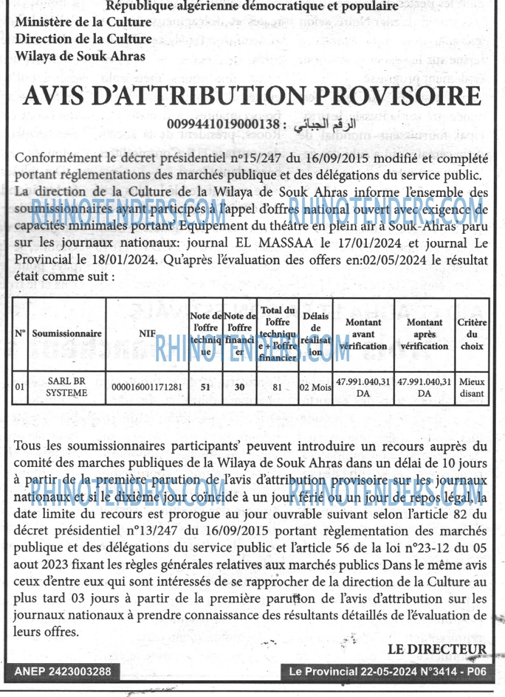 LE PROVINCIAL