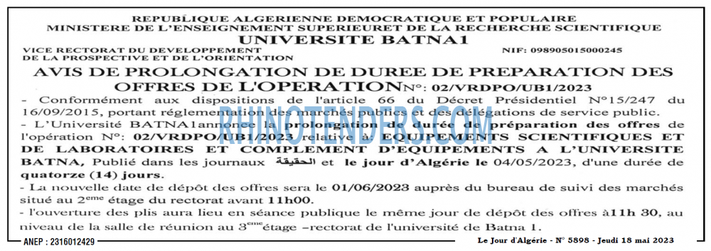 Le Jour d'Algérie
