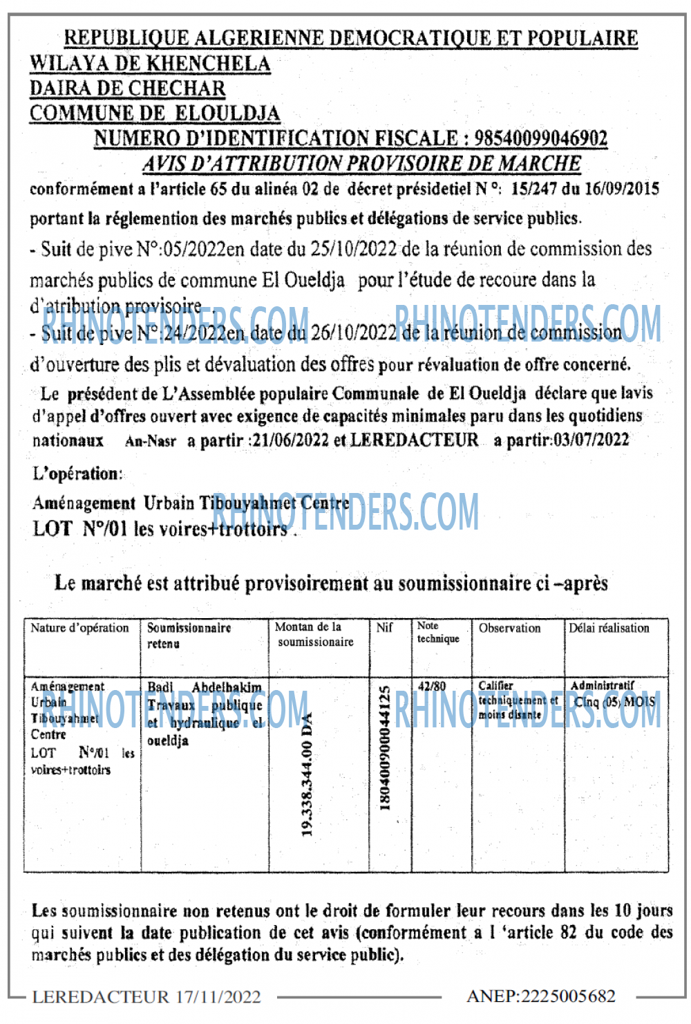 LE REDACTEUR