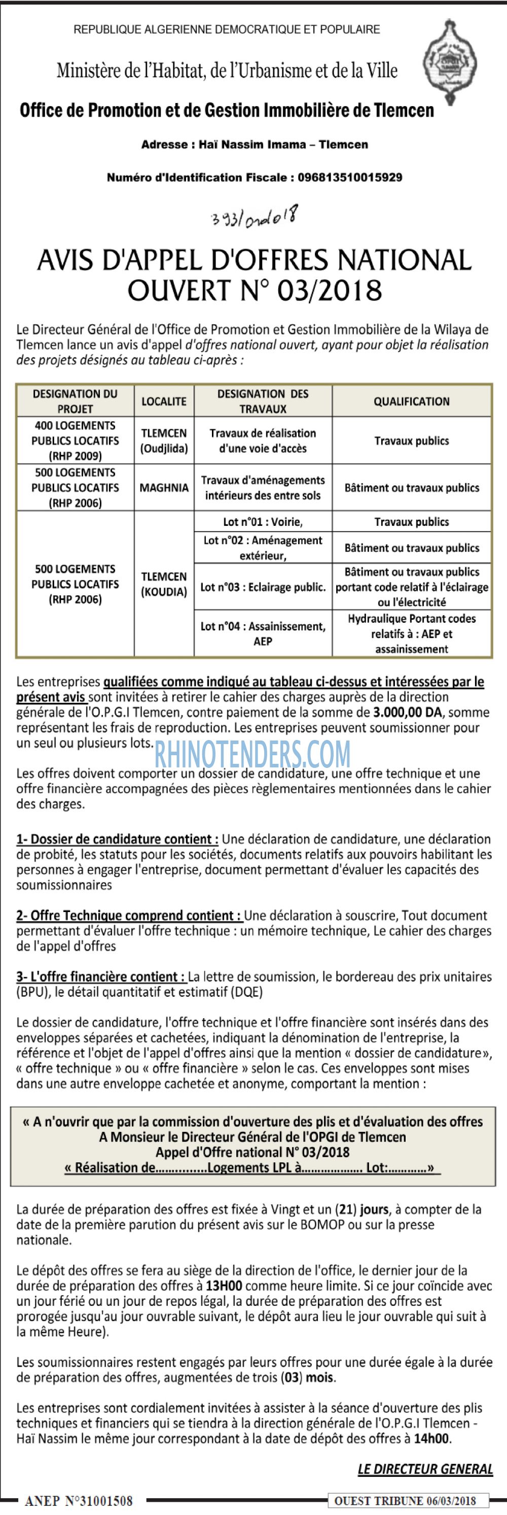 ouest TRIBUNE
