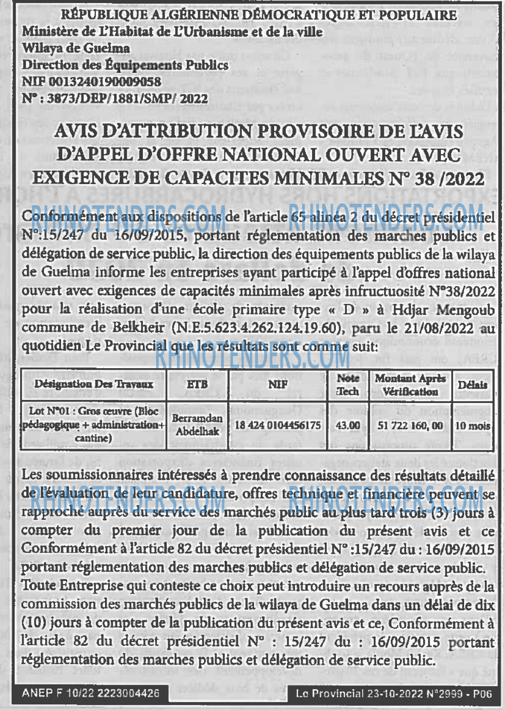 LE PROVINCIAL