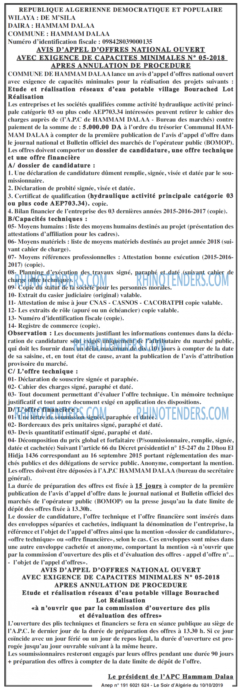 LE SOIR D'ALGERIE