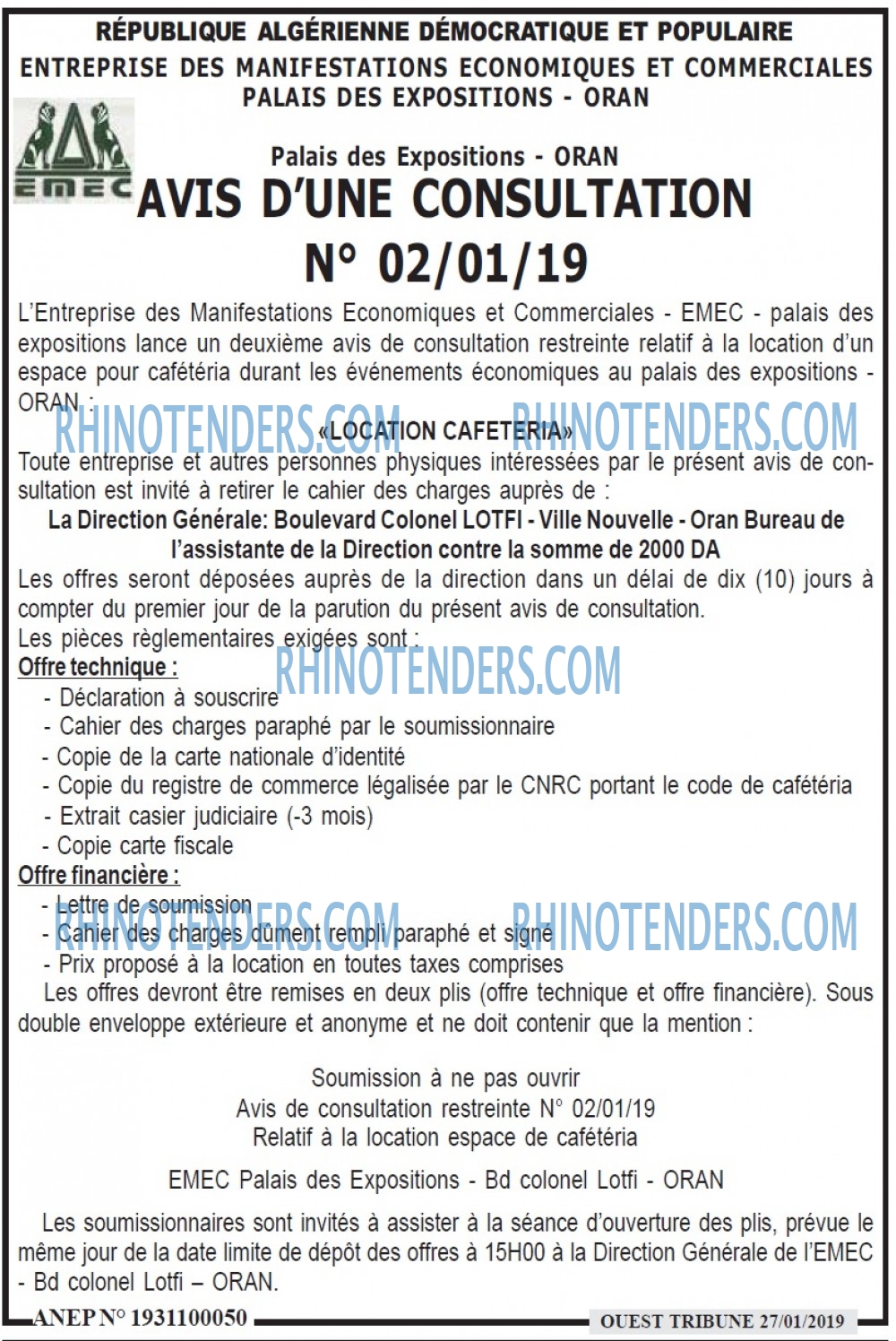 ouest TRIBUNE