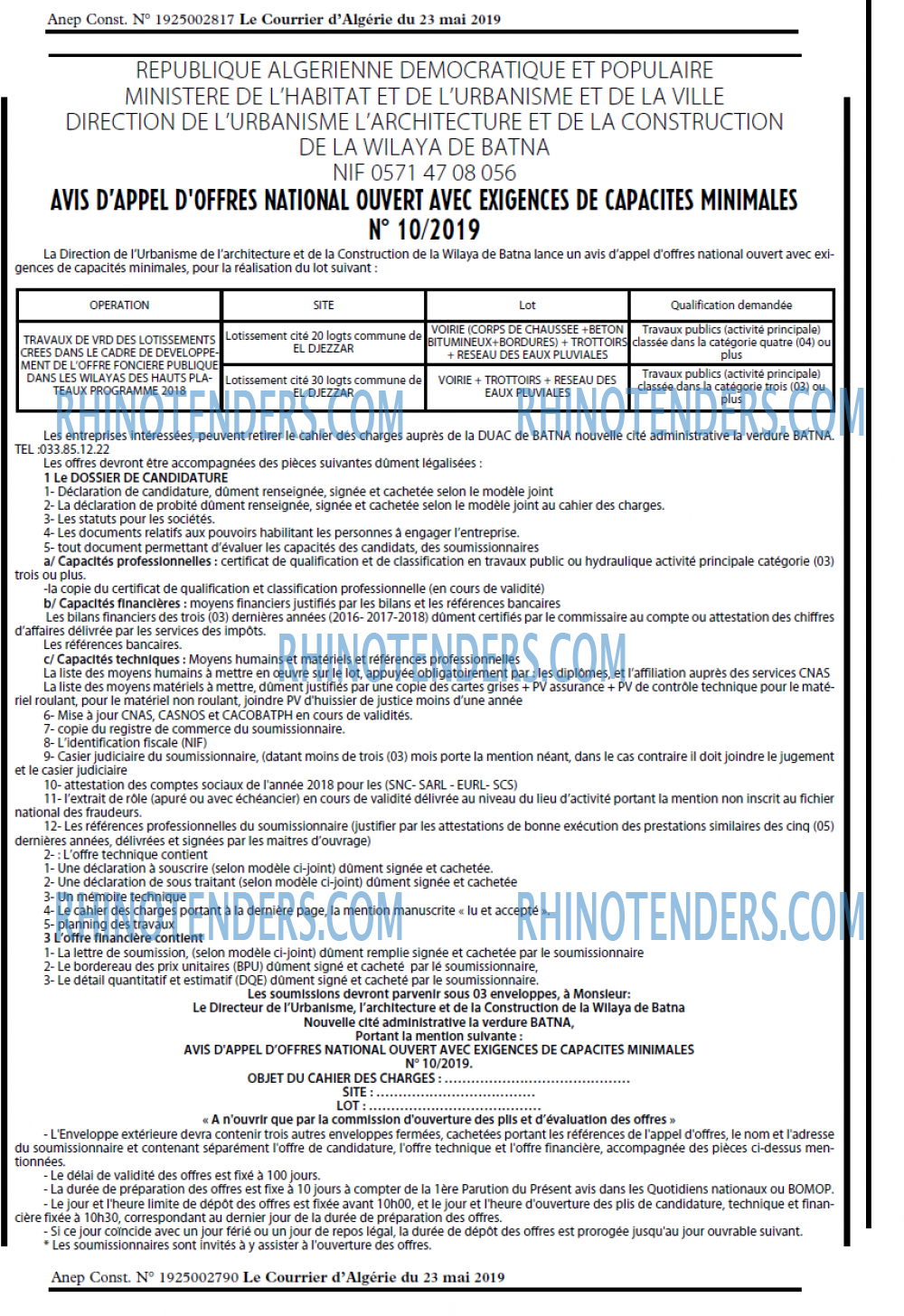 Le Courrier d'Algerie