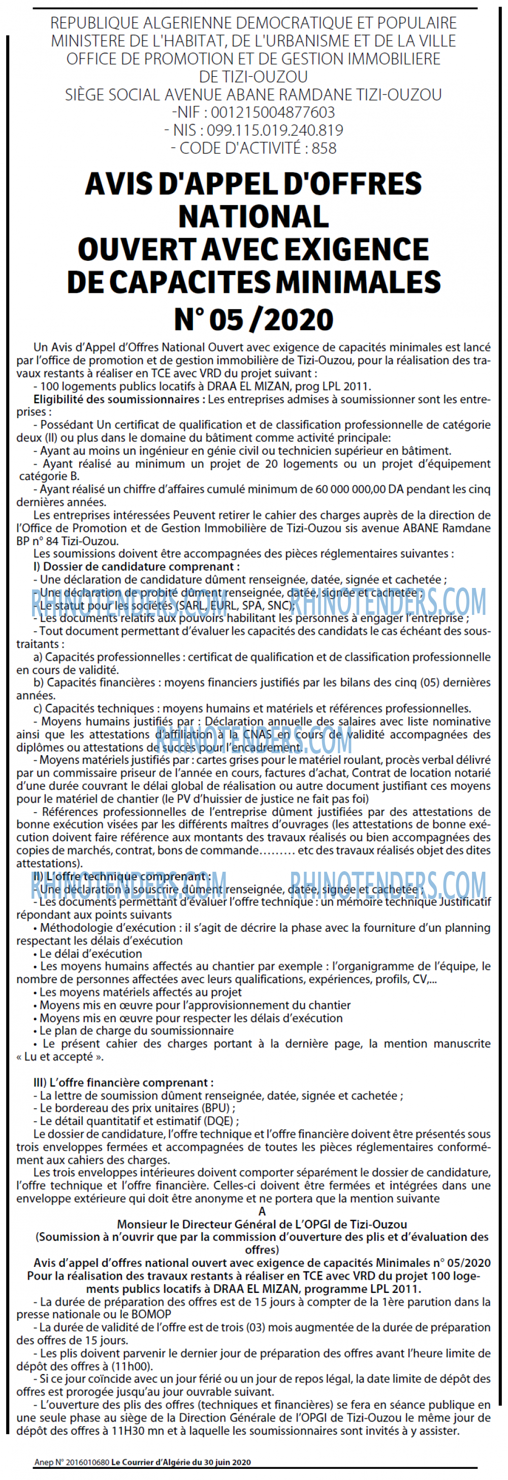 Le Courrier d'Algerie