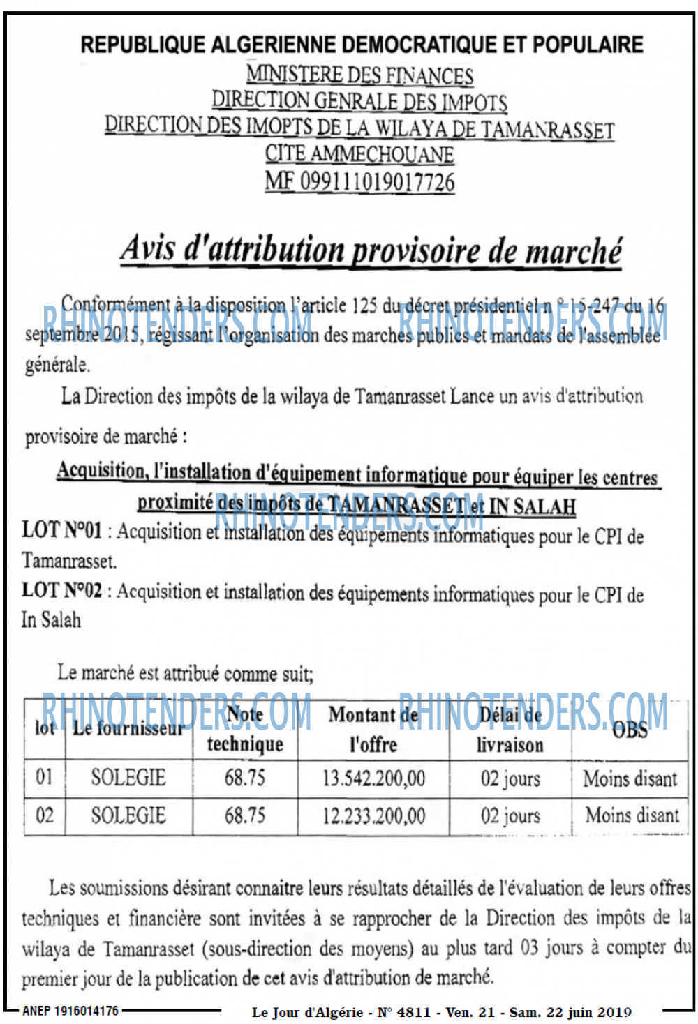 Le Jour d'Algérie