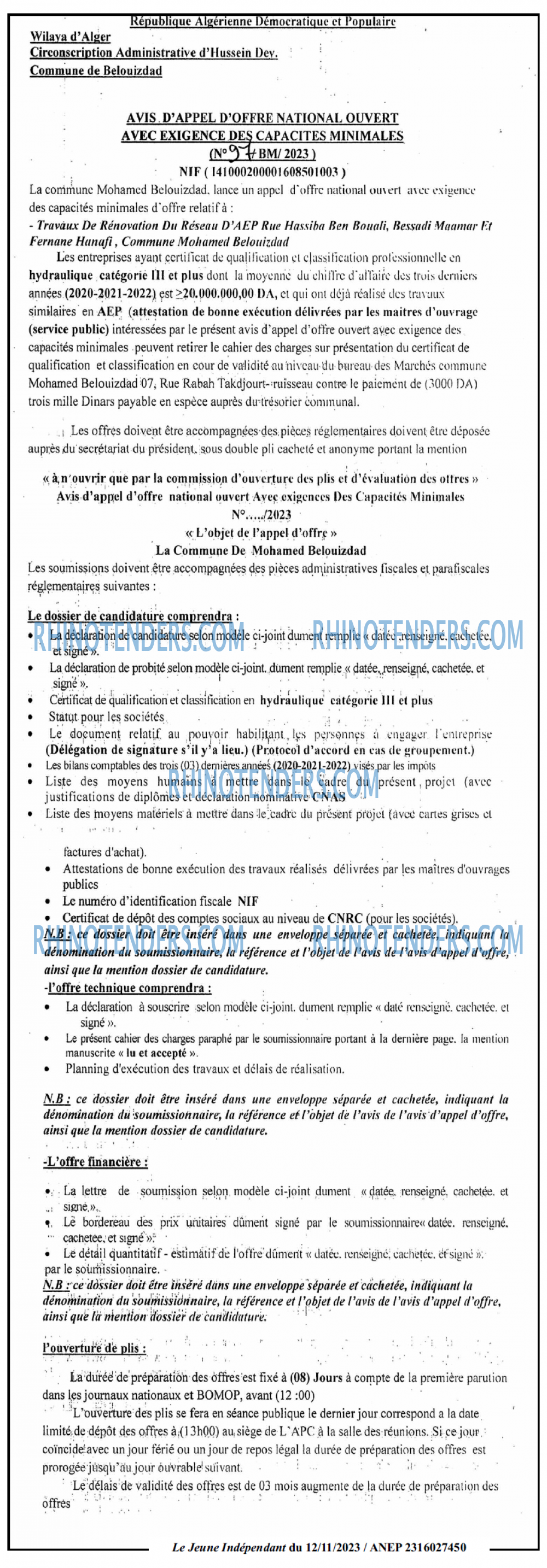 Jeune Independant