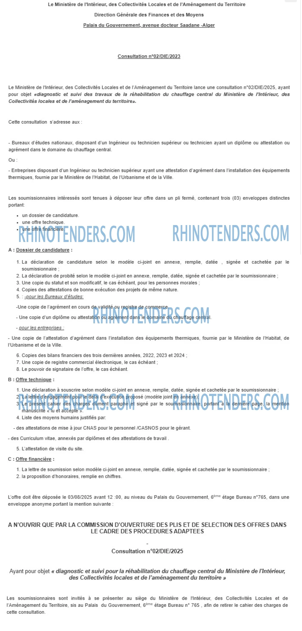 Rhinotenders