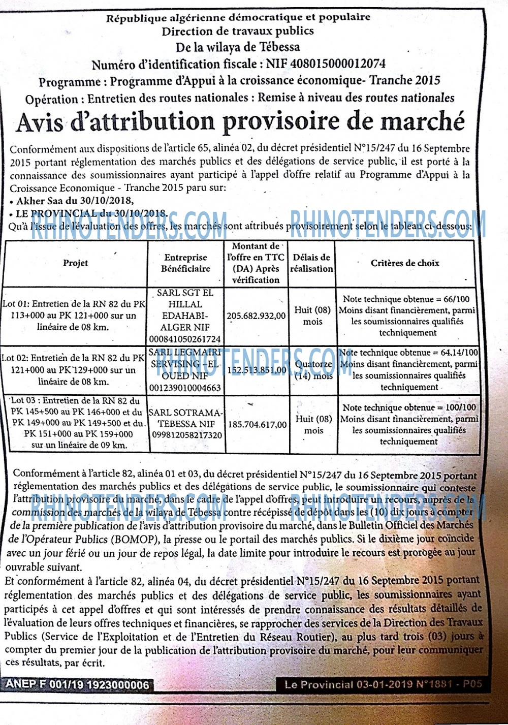 LE PROVINCIAL