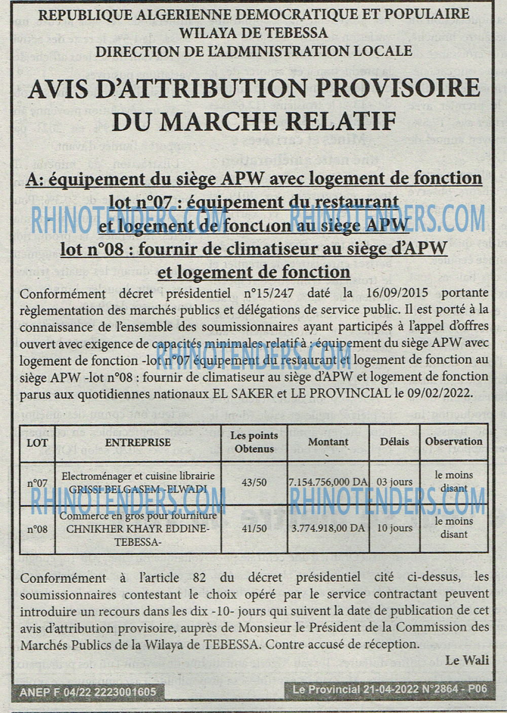 LE PROVINCIAL