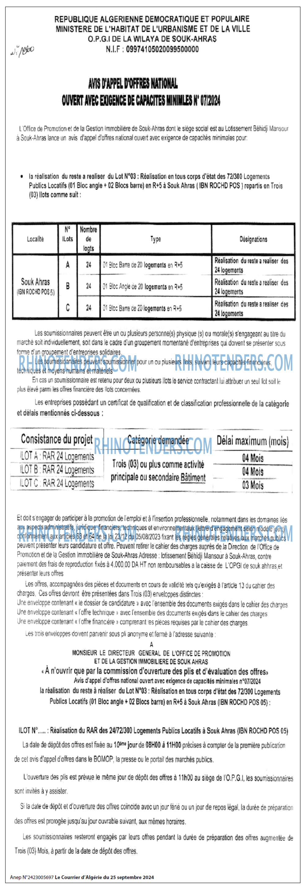 Le Courrier d'Algerie