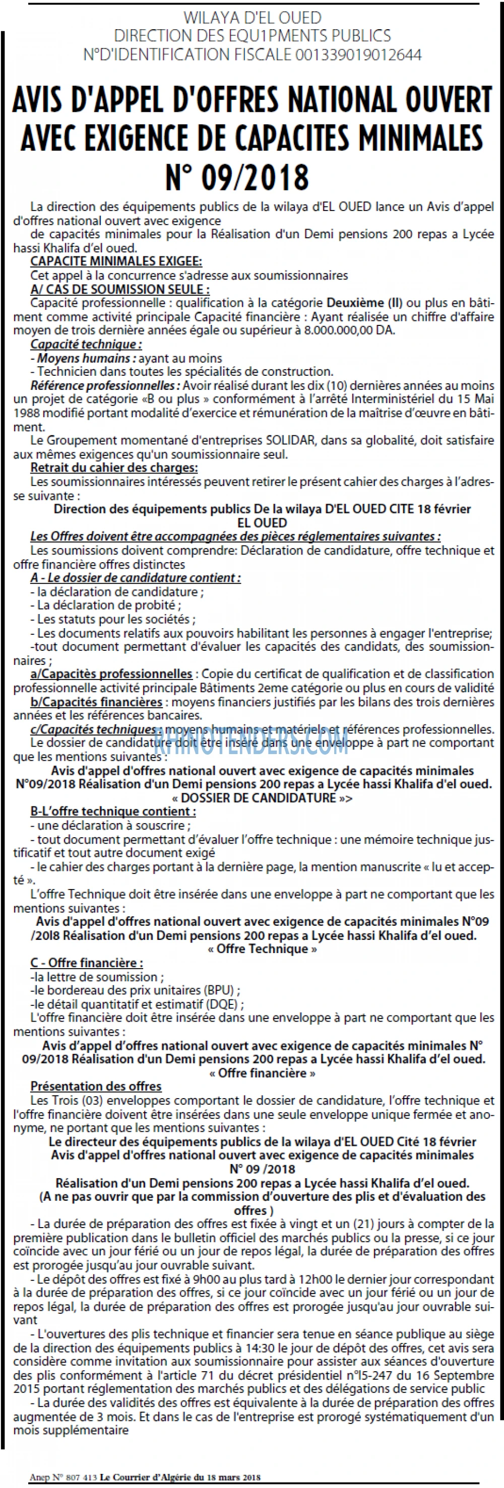 Le Courrier d'Algerie