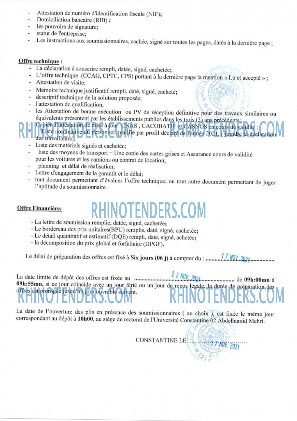 Rhinotenders