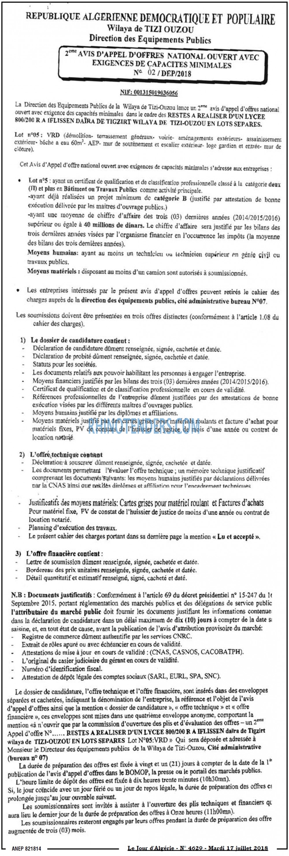Le Jour d'Algérie
