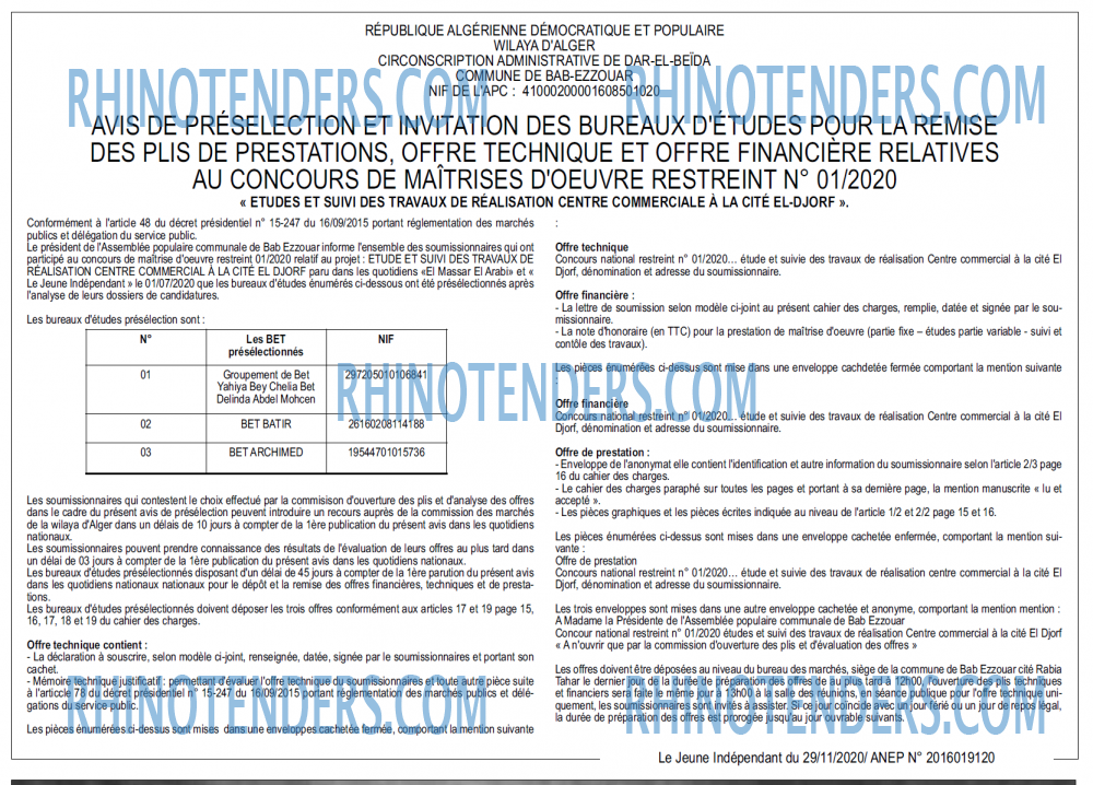 Jeune Independant