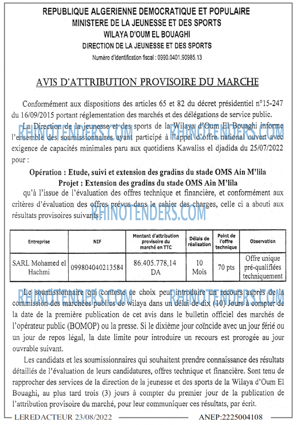 LE REDACTEUR
