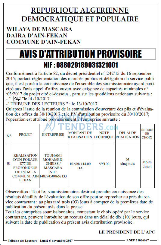 TRIBUNE DES LECTEURS